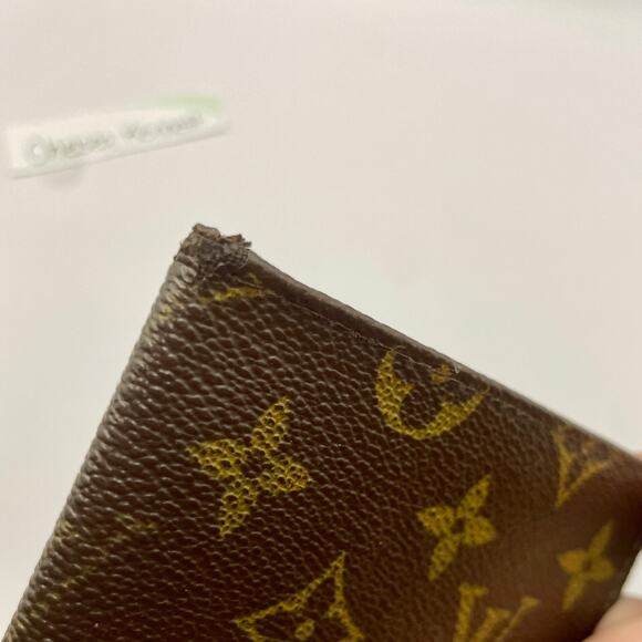 Louis Vuitton ID Card Holder Wallet Bifold Vintage Monogram Canvas 1985 - Picture 6 of 12